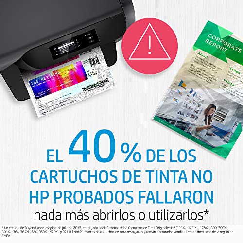 HP 301XL CH563EE, Negro, Cartucho de Tinta de Alta Capacidad Original, compatible con impresoras de inyección de tinta HP DeskJet 1050, 2540, 3050;OfficeJet 2620,4630;ENVY 4500,5530