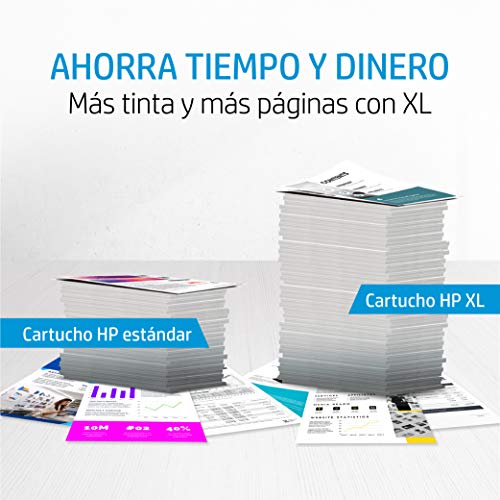 HP 301XL CH563EE, Negro, Cartucho de Tinta de Alta Capacidad Original, compatible con impresoras de inyección de tinta HP DeskJet 1050, 2540, 3050;OfficeJet 2620,4630;ENVY 4500,5530