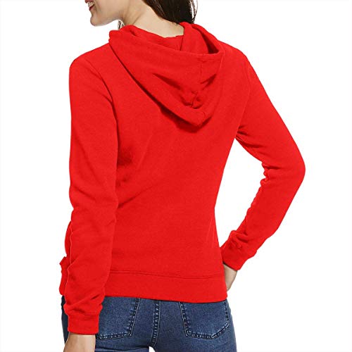 huatongxin Sudadera con Capucha de Manga Larga para Mujer, I Love You Je Taime