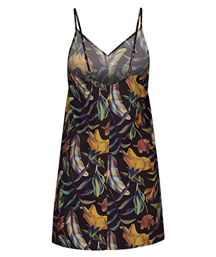 Hurley W Floral Tank Dress Vestidos, Mujer, Black, M