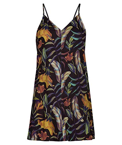 Hurley W Floral Tank Dress Vestidos, Mujer, Black, M