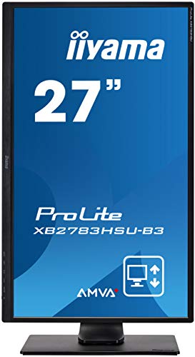iiyama Prolite XB2783HSU-B3 Pantalla para PC 68,6 cm (27") Full HD LED Plana Mate Negro - Monitor (68,6 cm (27"), 1920 x 1080 Pixeles, Full HD, LED, 4 ms, Negro)