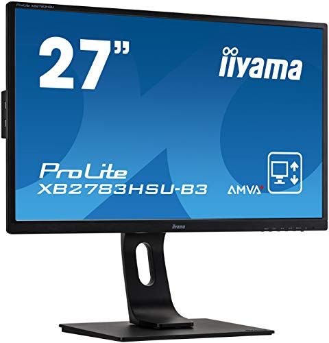 iiyama Prolite XB2783HSU-B3 Pantalla para PC 68,6 cm (27") Full HD LED Plana Mate Negro - Monitor (68,6 cm (27"), 1920 x 1080 Pixeles, Full HD, LED, 4 ms, Negro)