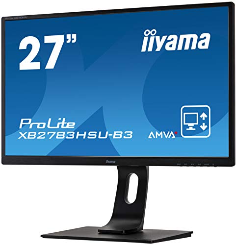 iiyama Prolite XB2783HSU-B3 Pantalla para PC 68,6 cm (27") Full HD LED Plana Mate Negro - Monitor (68,6 cm (27"), 1920 x 1080 Pixeles, Full HD, LED, 4 ms, Negro)