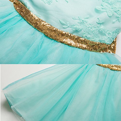 Inlefen Vestido de Las Muchachas de la Flor del Banquete de Boda Cumpleaños Lentejuelas Bowknot Princesa sin Mangas Floral Vestido Formal para bebés Niños pequeños 0-5 años