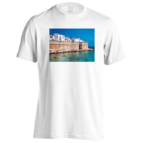 INNOGLEN Vacaciones en la Playa de Italia Viajar por el Mundo Camiseta de los Hombres b402m