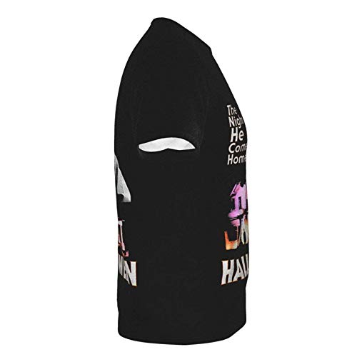 IUBBKI Camiseta básica de Manga Corta para Hombre Michael-Myers-Came-Home-Halloween-T-Shirt.Masterä¼˜åŒ– Men's Crew Neck T-Shirt