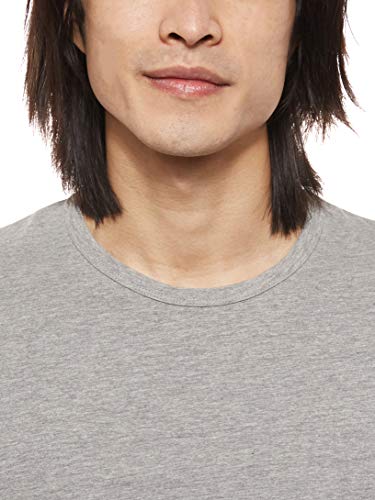 Jack & Jones Jones - Camiseta de manga corta con cuello redondo para hombre, Grau (LIGHT GREY MELANGE JJ LIGHT GREY MELANGE), Large