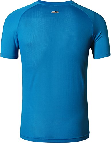 jeansian Hombre Camisetas Deportivas Wicking Quick Dry tee T-Shirt Sport Tops LSL133 (US XL(180-185cm 75-80kg), LSL013_Oceanblue)