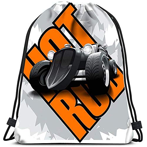 jenny-shop Mochilas con cordón Mochila Hot Rod Mockup Mochilas de Viaje en Capas editables