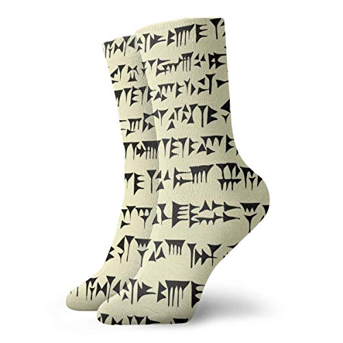 Jhonangel Calcetines de tobillo cuneiforme babilónico Casual divertido para botas deportivas Senderismo Running Etc