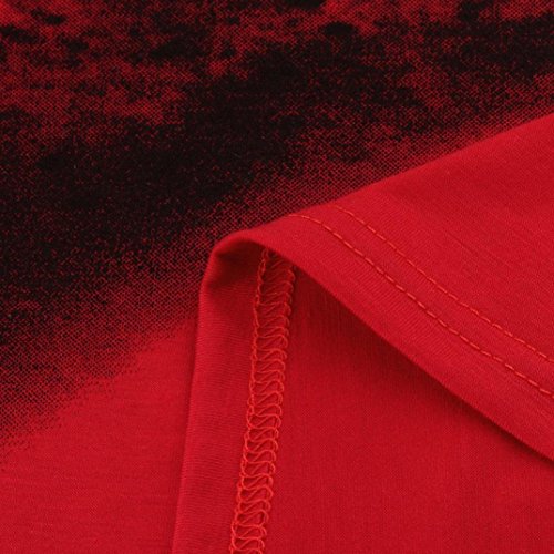 JiaMeng Suéter de Hombre Invierno Manga Larga Suéter Casual Jersey de Punto Caliente Camiseta Blusa básica de Manga Larga con Cuello Redondo (Rojo,XXXL)