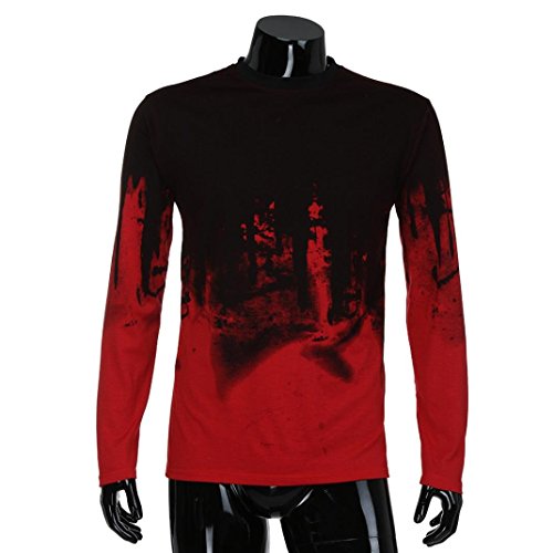 JiaMeng Suéter de Hombre Invierno Manga Larga Suéter Casual Jersey de Punto Caliente Camiseta Blusa básica de Manga Larga con Cuello Redondo (Rojo,XXXL)