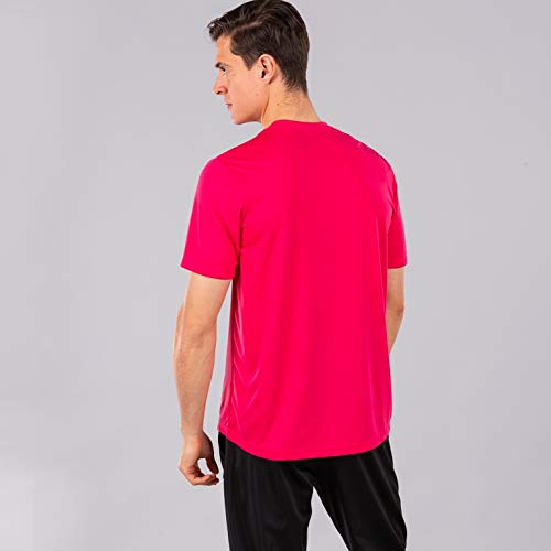 Joma Combi Camiseta Manga Corta, Hombre, Rosa (Fucsia), S