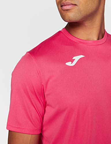 Joma Combi Camiseta Manga Corta, Hombre, Rosa (Fucsia), S