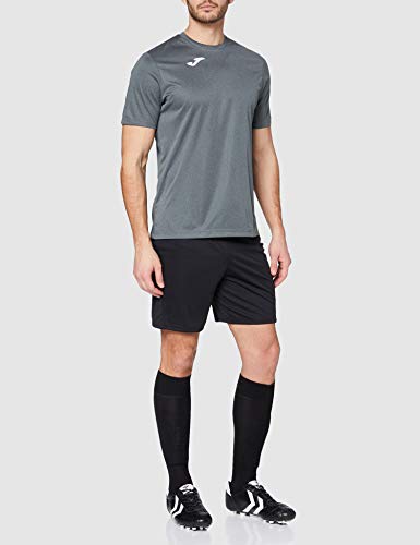 Joma Combi Camiseta Manga Corta, Hombres, Gris (Melange Oscuro), M