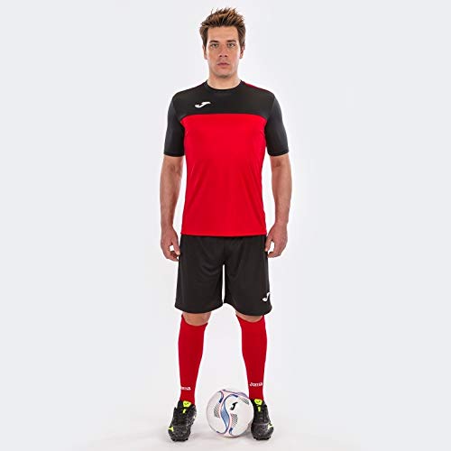 Joma Winner Camisetas Equip. M/c, Hombre, Rojo-Negro, XL