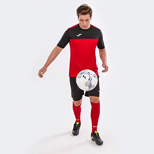 Joma Winner Camisetas Equip. M/c, Hombre, Rojo-Negro, XL