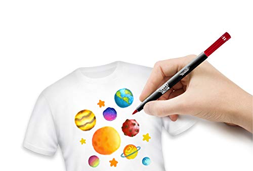 Jovi 1410 - Estuche, 12 rotuladores textil, colores surtidos