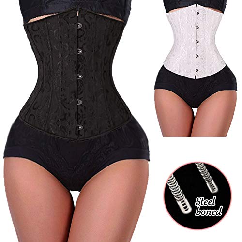 JOYOTER Trimmer de Cintura Deshuesada de Acero para Mujer Control de Barriga Adelgazante Bustier Corset Lencería Sexy