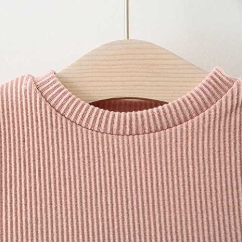 K-youth® Vestidos Bebé Niña Floral Tutú Princesa Vestidos de Manga Larga Otoño Invierno Ropa (Rosa, 0-6 Meses)