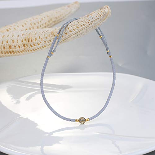 KELITCH Nuevas Pulseras de Cuentas de ágata Pulseras de Cuentas de Amistad Miyuki para Mujer