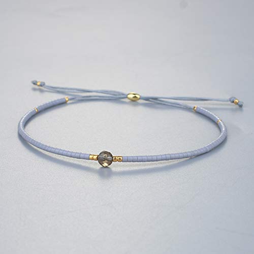 KELITCH Nuevas Pulseras de Cuentas de ágata Pulseras de Cuentas de Amistad Miyuki para Mujer