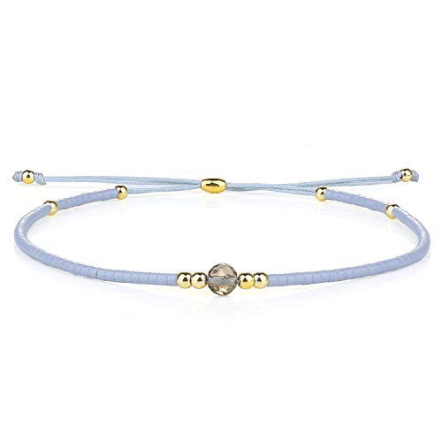 KELITCH Nuevas Pulseras de Cuentas de ágata Pulseras de Cuentas de Amistad Miyuki para Mujer