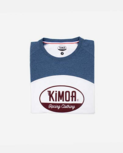 Kimoa Club Camiseta, Unisex, Azul y Blanco, L