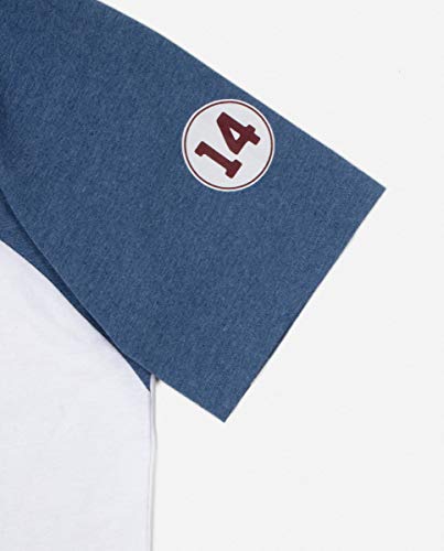 Kimoa Club Camiseta, Unisex, Azul y Blanco, L