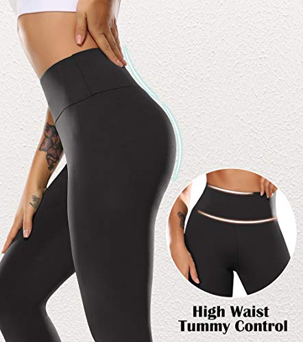 KIWI RATA Mallas Pantalones Deportivos Leggings con Bolsillos Mujer Fitness Cintura Alta Leggins Yoga Elásticos y Transpirables para Yoga Running Deporte