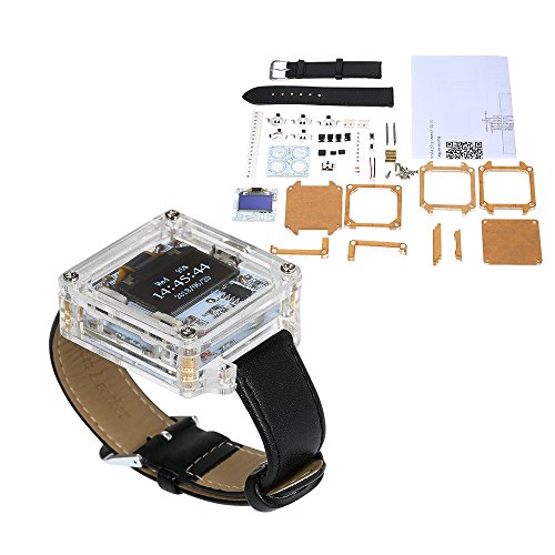KKmoon SCM impresionante reloj LED transparente DIY LED tubo digital reloj de pulsera reloj electrónico kit de bricolaje