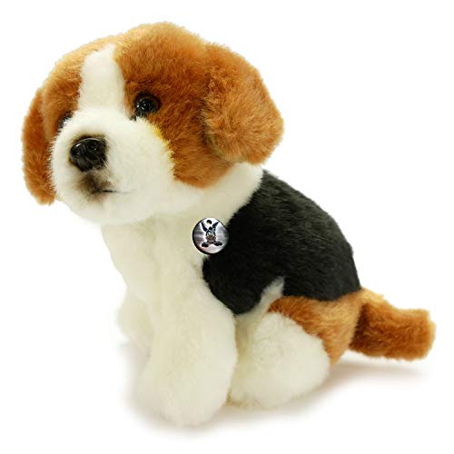 Kuscheltiere*biz Beagle Fritz Foxhound - Perro de peluche sentado