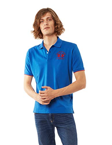 La Martina Miguel Polo, Azul (Classic Blue 07105), Large para Hombre