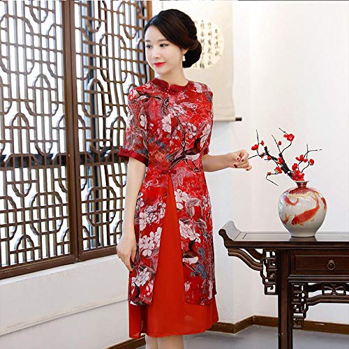 La Mejora De Las Mujeres De Vietnam Vestidos Tradicionales De Asia Vietnamita Trajes De Ropa De La Vendimia Zzzb (Color : Color11, Size : M)