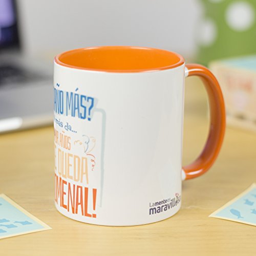 La mente es Maravillosa - Taza con Frase y Dibujo. Regalo Original y Gracioso (¿Un año más? Quá más da. ¡Si Cumplir años te Queda fenomenal!) Taza Diseño Cumpleaños