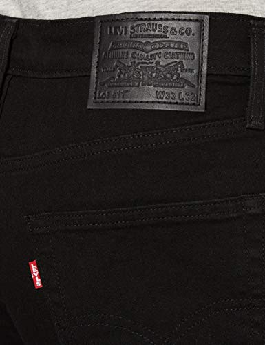Levi's 511 Slim Vaqueros, Negro (Nightshine X), 29W / 32L para Hombre