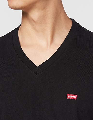Levi's Orig Hm Vneck Camiseta, Black (Mineral Black 0001), Small para Hombre