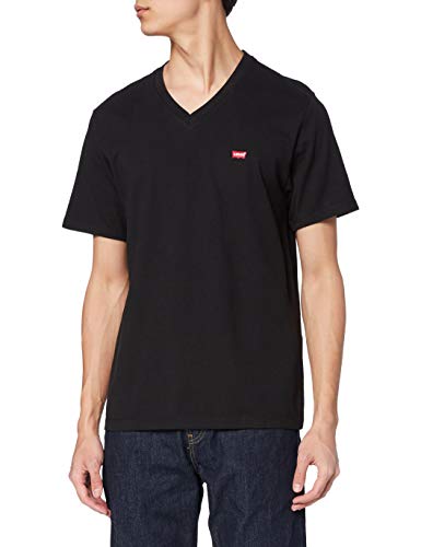 Levi's Orig Hm Vneck Camiseta, Black (Mineral Black 0001), Small para Hombre