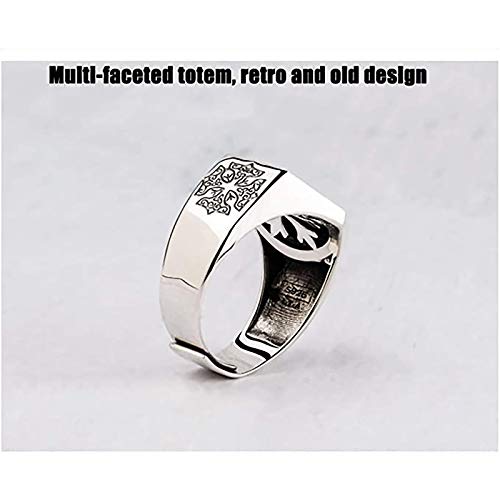 LH&BD S925 Silver Nordic Viking Pirata Árbol de la Vida Hombres Trendy Hip-Hop Personalidad Dominio Retro