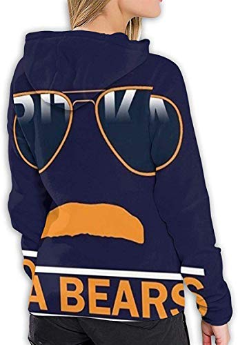 LLOOP Sudadera Casual con Capucha y Capucha para Mujeres y niñas Da Bears Chicago Windy City - Vasos para Bigote XL