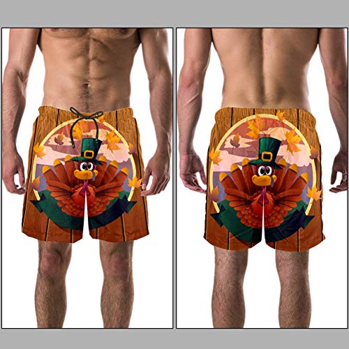 LORVIES - Bañador para hombre con tabla de playa de Turquía, pantalones cortos de secado rápido, talla L multicolor XXL