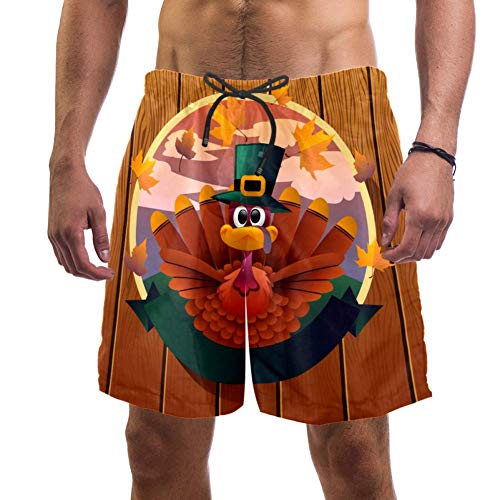 LORVIES - Bañador para hombre con tabla de playa de Turquía, pantalones cortos de secado rápido, talla L multicolor XXL