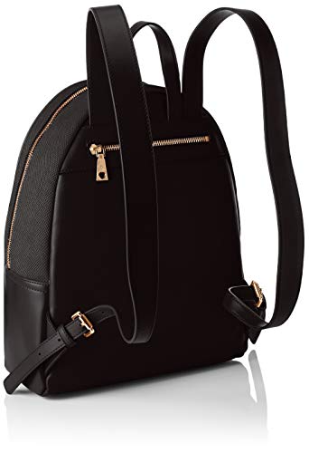 Love Moschino Canvas with Logo, Mochilla para Mujer, Negro (Black), 15x10x15 centimeters (W x H x L)