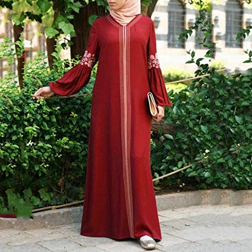 Marciay Punta De Costura Kaftan Árabe Largo Musulmanes De Vestido Mujer Jilbab Vida de la Moda Abaya Islámico Musulmanes Vestidos De Mujer Vestidos De Vestido Medieval Árabe Musulmán Vestido Vestido D