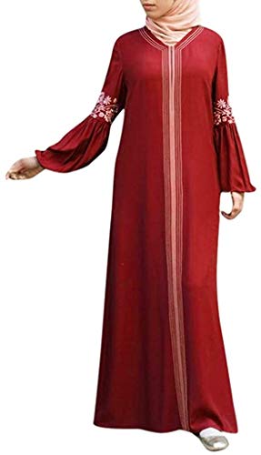 Marciay Punta De Costura Kaftan Árabe Largo Musulmanes De Vestido Mujer Jilbab Vida de la Moda Abaya Islámico Musulmanes Vestidos De Mujer Vestidos De Vestido Medieval Árabe Musulmán Vestido Vestido D