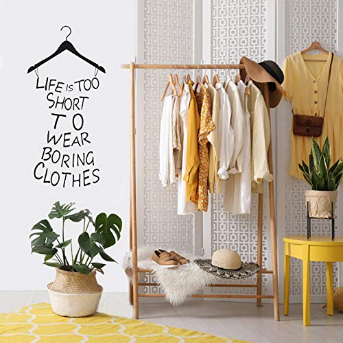 Merysan - Adhesivo decorativo para pared, diseño de palabras de arte únicas para usar y pegar, para decorar el vestidor o el dormitorio de las niñas