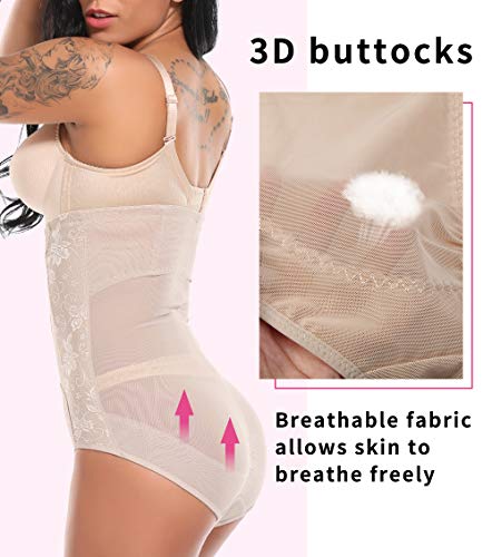 MISS MOLY Braguita Moldeadora Faja Reductora Cintura Alta Mujer Bragas Reductoras Adelgazantes Barriga Vientre Plano Invisible Shapewear Shorts sin Costuras Ropa Interior Lencería Elástico