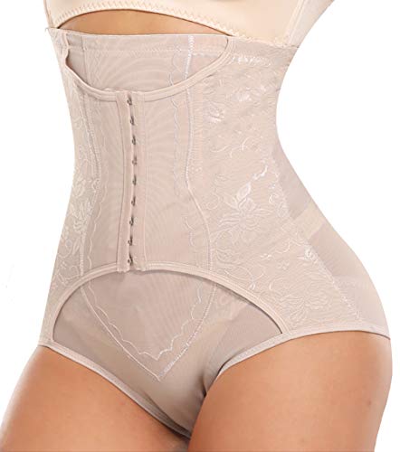 MISS MOLY Braguita Moldeadora Faja Reductora Cintura Alta Mujer Bragas Reductoras Adelgazantes Barriga Vientre Plano Invisible Shapewear Shorts sin Costuras Ropa Interior Lencería Elástico