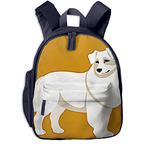 Mochilas Infantiles, Bolsa Mochila Niño Mochila Bebe Guarderia Mochila Escolar con Adorable Perro Plano para Niños De 3 A 6 Años De Edad